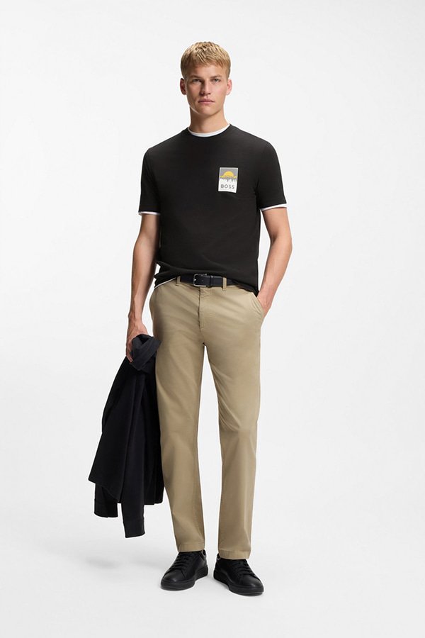 ΜΠΛΟΥΖΑ T-SHIRT BOSS - 001 ΜΑΥΡΟ